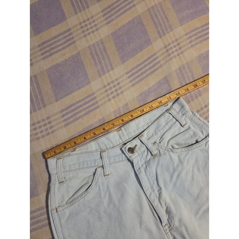 VTG 70s Orange Tab Levis Bell Bottoms Denim Blue Jeans 28 X 33 Light USA Flare